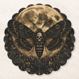 Gothic Death Moth Hochzeit - Dunkle Romantik Untersetzer