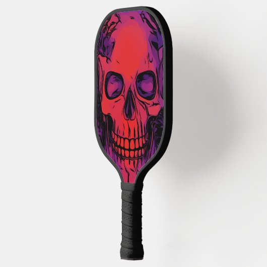 Gothic Death Skeleton Custom Pickleball Schläger (Links)