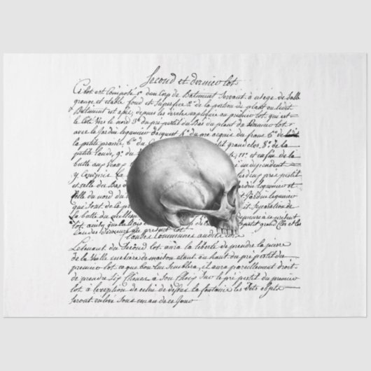 Gothic Debutante Serie Design 5 Seidenpapier (Vorderseite)