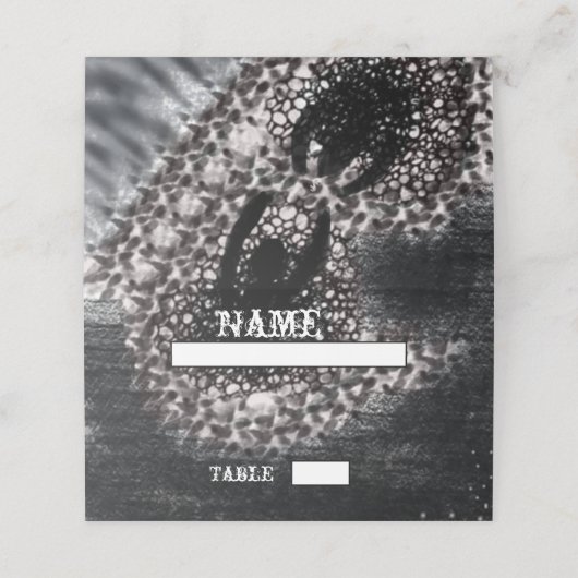 Gothic Decay Table Platzkarte (Außenseite Aufgefaltet)