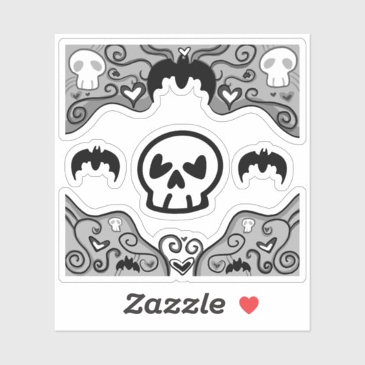 Gothic Decorative Stickers Aufkleber (Blatt)