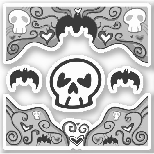 Gothic Decorative Stickers Aufkleber (Vorderseite)