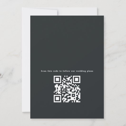 Gothic Deep Amethyst Lila Rose Ihr Foto Save The Date (Rückseite)