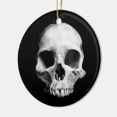 Gothic-deformierter Schädel Keramik Ornament (Links)