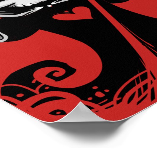 Gothic Demon Horror Poster (Ecke)