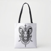Gothic Demonic Queen Skull Art Tasche (Vorderseite)