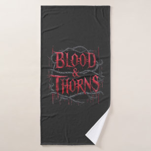 Gothic Design Blood & Thorns - Dunkel und Edgy Badhandtuch Set