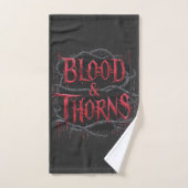 Gothic Design Blood & Thorns - Dunkel und Edgy Badhandtuch Set (Handtuch)