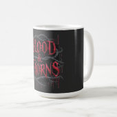 Gothic Design Blood & Thorns - Dunkel und Edgy Kaffeetasse (VorderseiteRechts)