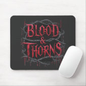 Gothic Design Blood & Thorns - Dunkel und Edgy Mousepad (Mit Mouse)
