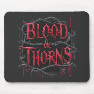 Gothic Design Blood & Thorns - Dunkel und Edgy Mousepad