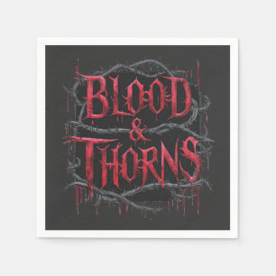 Gothic Design Blood & Thorns - Dunkel und Edgy Serviette