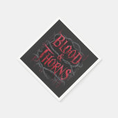 Gothic Design Blood & Thorns - Dunkel und Edgy Serviette (Ecke)