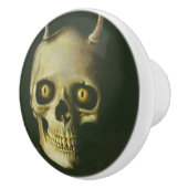 Gothic Devil Skull Knob Handle Keramikknauf (Rechts)