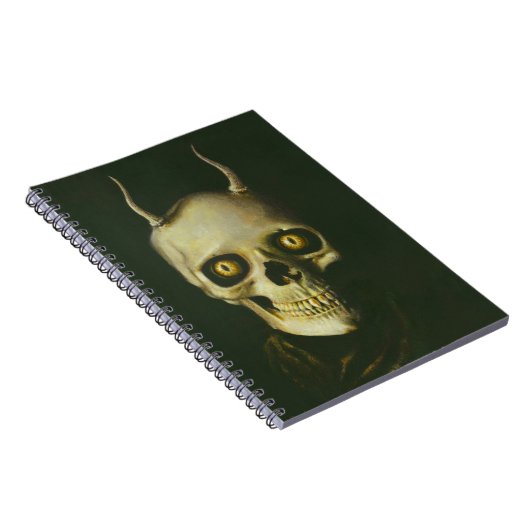 Gothic Devil Skull-Notebook Notizblock (Rechte Seite)