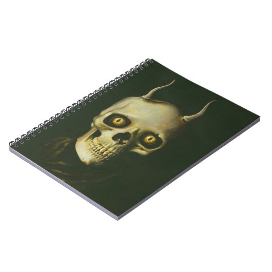 Gothic Devil Skull-Notebook Notizblock (Linke Seite)