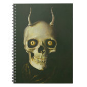 Gothic Devil Skull-Notebook Notizblock (Vorderseite)