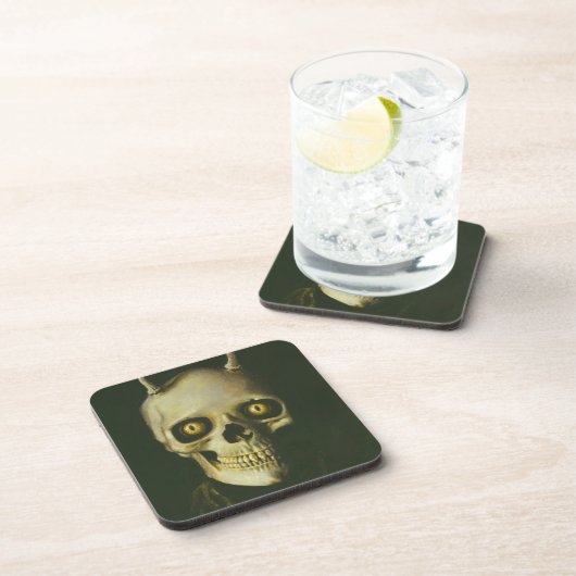 Gothic Devil Skull Untersetzer (Rechte Seite)