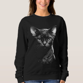 Gothic Devon Rex Kunst Damen Sweatshirt