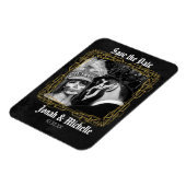 Gothic Dia De Los Muertos Save the Date Magnet (Linke Seite)
