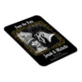 Gothic Dia De Los Muertos Save the Date Magnet (Rechte Seite)