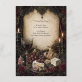 Gothic-Dinner-Menükarte Menükarte (Vorderseite)