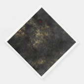 Gothic Distressed Spooky Spider Web Serviette (Ecke)