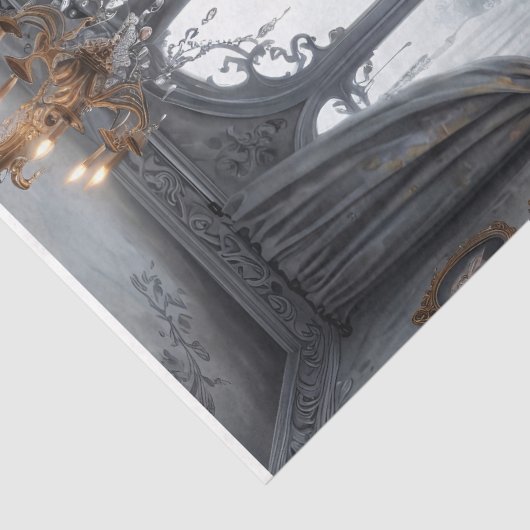 Gothic Doll Decoupage Seidenpapier (Detail)