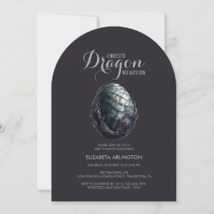 Gothic Drachen-Ei-Baby-Shower-Einladung Einladung