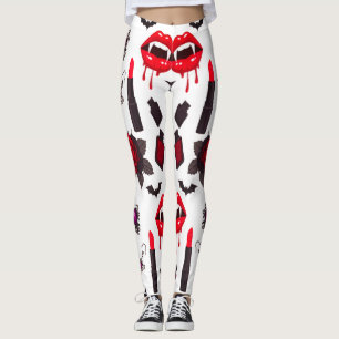 Gothic Dracula Lady Muster Spooky Feminine Leggings