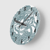 Gothic Dragon Clock Runde Wanduhr (Winkel)