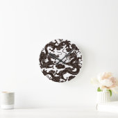 Gothic Dragon Clock Runde Wanduhr (Zuhause)