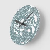 Gothic Dragon Clock Runde Wanduhr (Winkel)