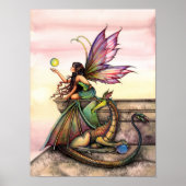 Gothic Dragon Fairy Poster von Molly Harrison (Vorne)
