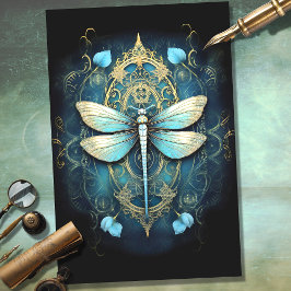 Gothic Dragonfly 1 Decoupage Paper Seidenpapier