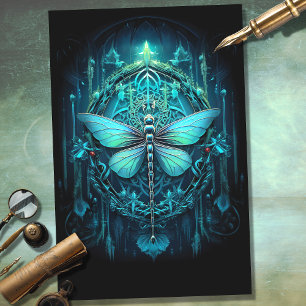 Gothic Dragonfly 2 Decoupage Paper Seidenpapier