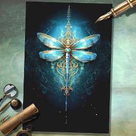 Gothic Dragonfly 4 Decoupage Paper Seidenpapier