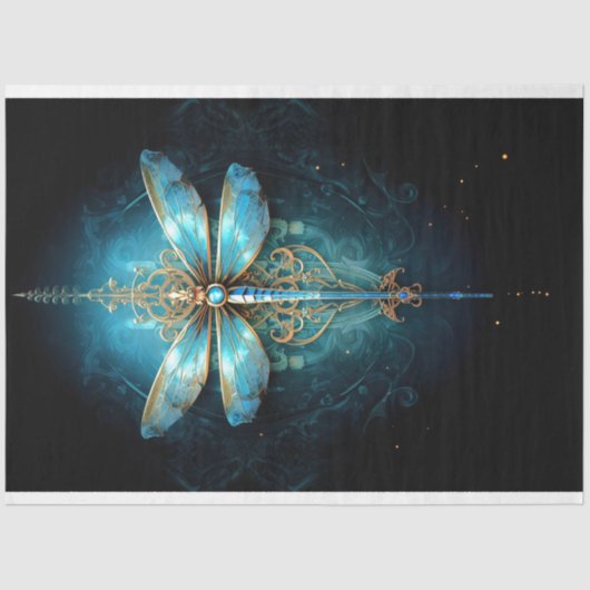 Gothic Dragonfly 4 Decoupage Paper Seidenpapier (Vorderseite)