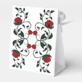 Gothic Dripping Bloody Rose Moody Wedding Geschenkschachtel (Rückseite)