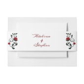 Gothic Dripping Bloody Rote Rosen Moody Wedding Einladungsbanderole (Vorderseite Beispiel)