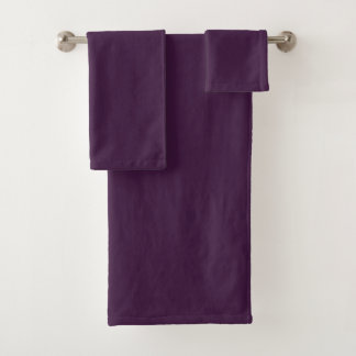 Gothic Dunkelviolett Badhandtuch Set