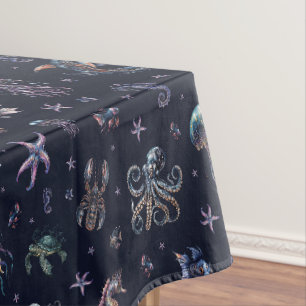 Gothic dunkle Unterwasserwelt Tischdecke