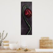 Gothic Dying Rose Spuk House Art Poster (Küche)