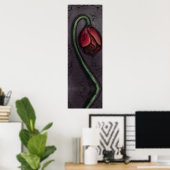 Gothic Dying Rose Spuk House Art Poster (Heimbüro)