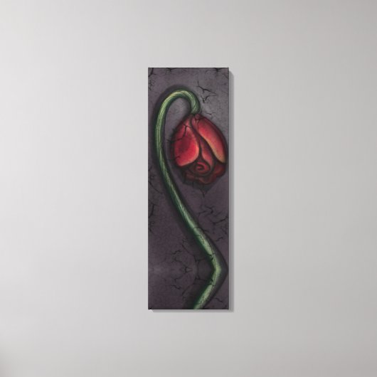 Gothic Dying Rose Spuk House Art Poster Leinwanddruck (Vorderseite)