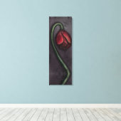 Gothic Dying Rose Spuk House Art Poster Leinwanddruck (Insitu (Holzboden))
