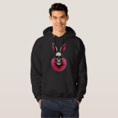 Gothic Easter Bunny – Skull Art - moletom Hoodie (Vorne ganz)