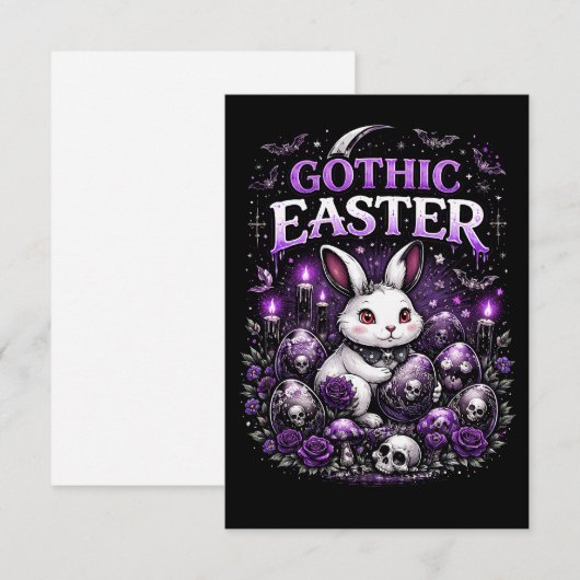 Gothic Easter Dankeskarte (Vorne/Hinten)