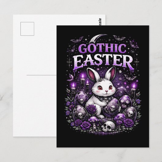 Gothic Easter Postkarte (Vorne/Hinten)
