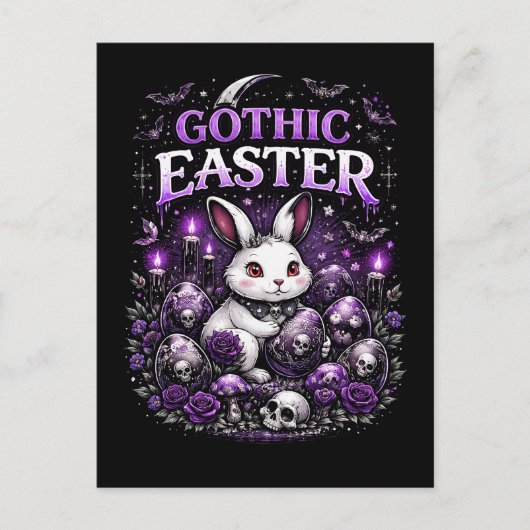 Gothic Easter Postkarte (Vorderseite)